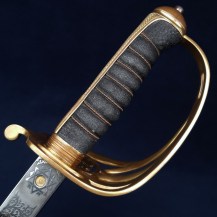 British 1892 Pattern Royal Army Medical Corps Officers Sword of Lt Col Richard George Hanley 14